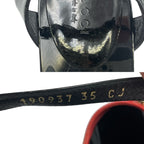 Gucci Sandals Patent Leather Ankle Strap Horsebit Red — view 8