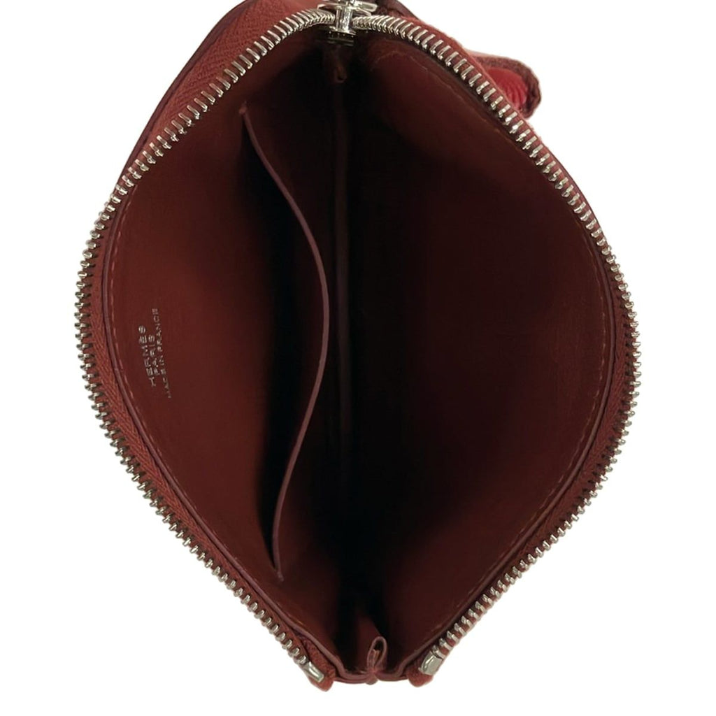 Hermes Pouch Dark Yellow Pink Multi Horse Silver — view 4