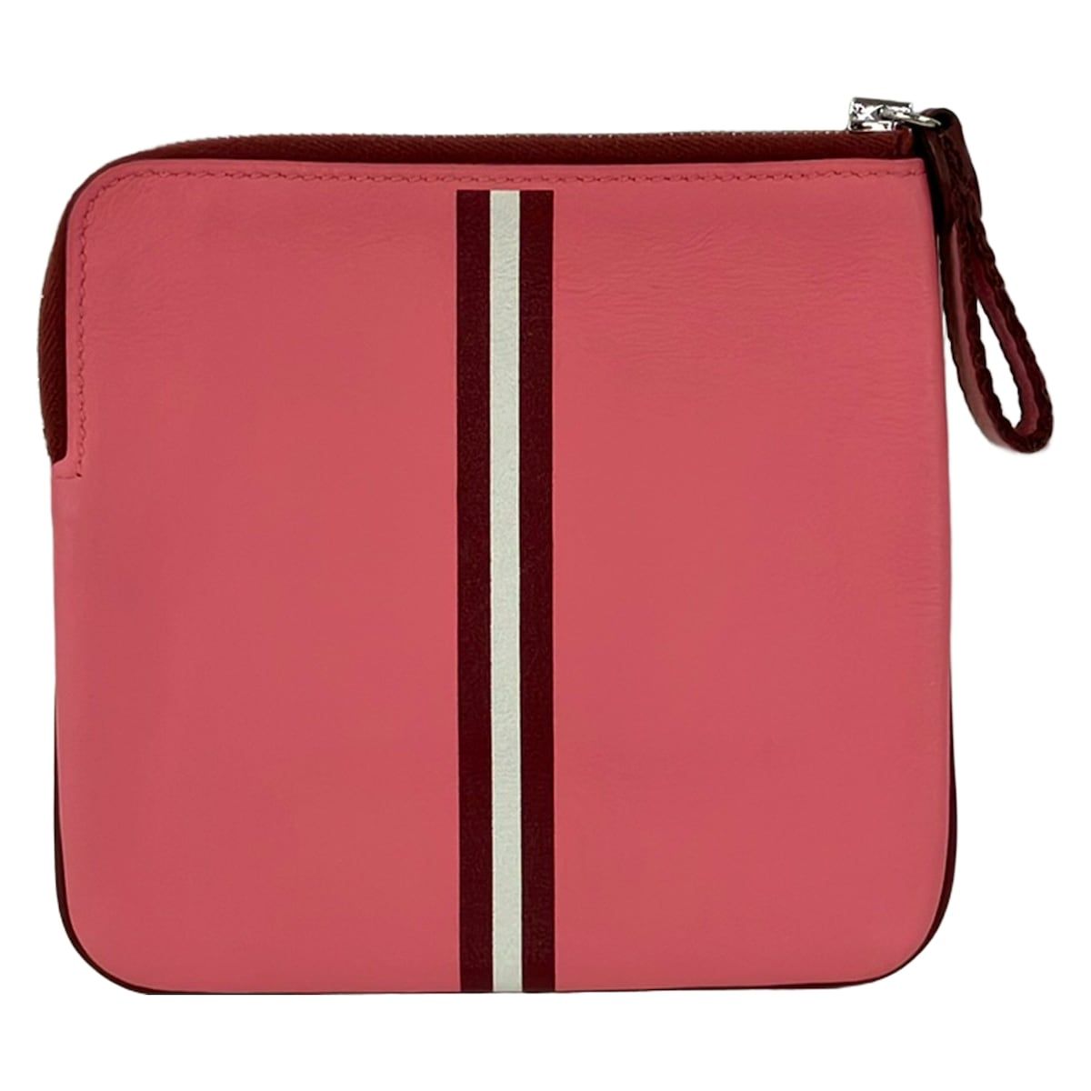 Hermes Pouch Dark Yellow Pink Multi Horse Silver — view 2