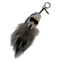 Fendi Key Holder Carlito Ivory Beige Multi Karla Gherfeld Leather