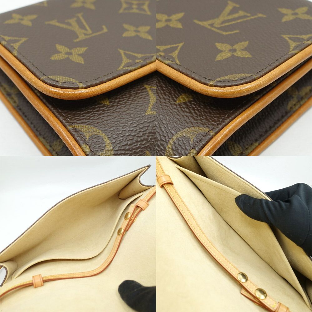 Louis Vuitton Pochette Twin GM Monogram Brown GD Shoulder — view 6