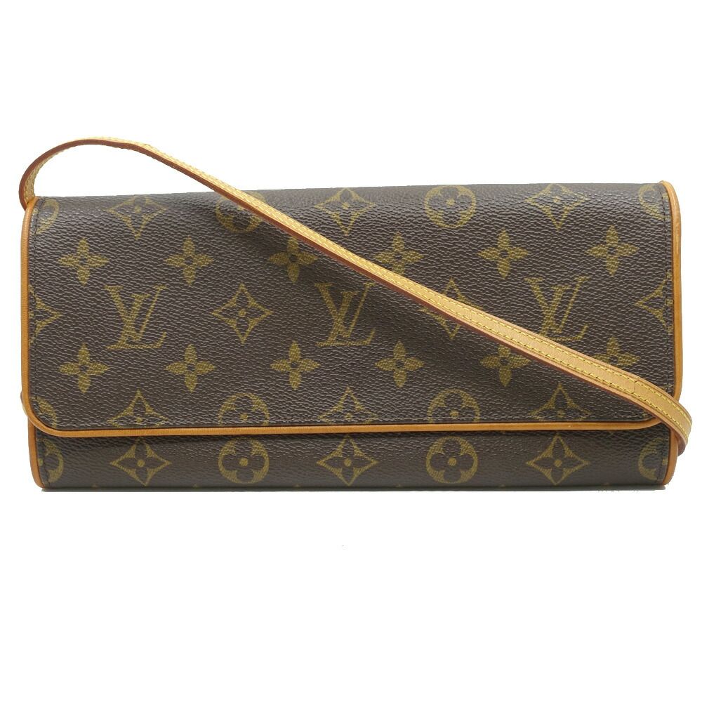 Louis Vuitton Pochette Twin GM Monogram Brown GD Shoulder