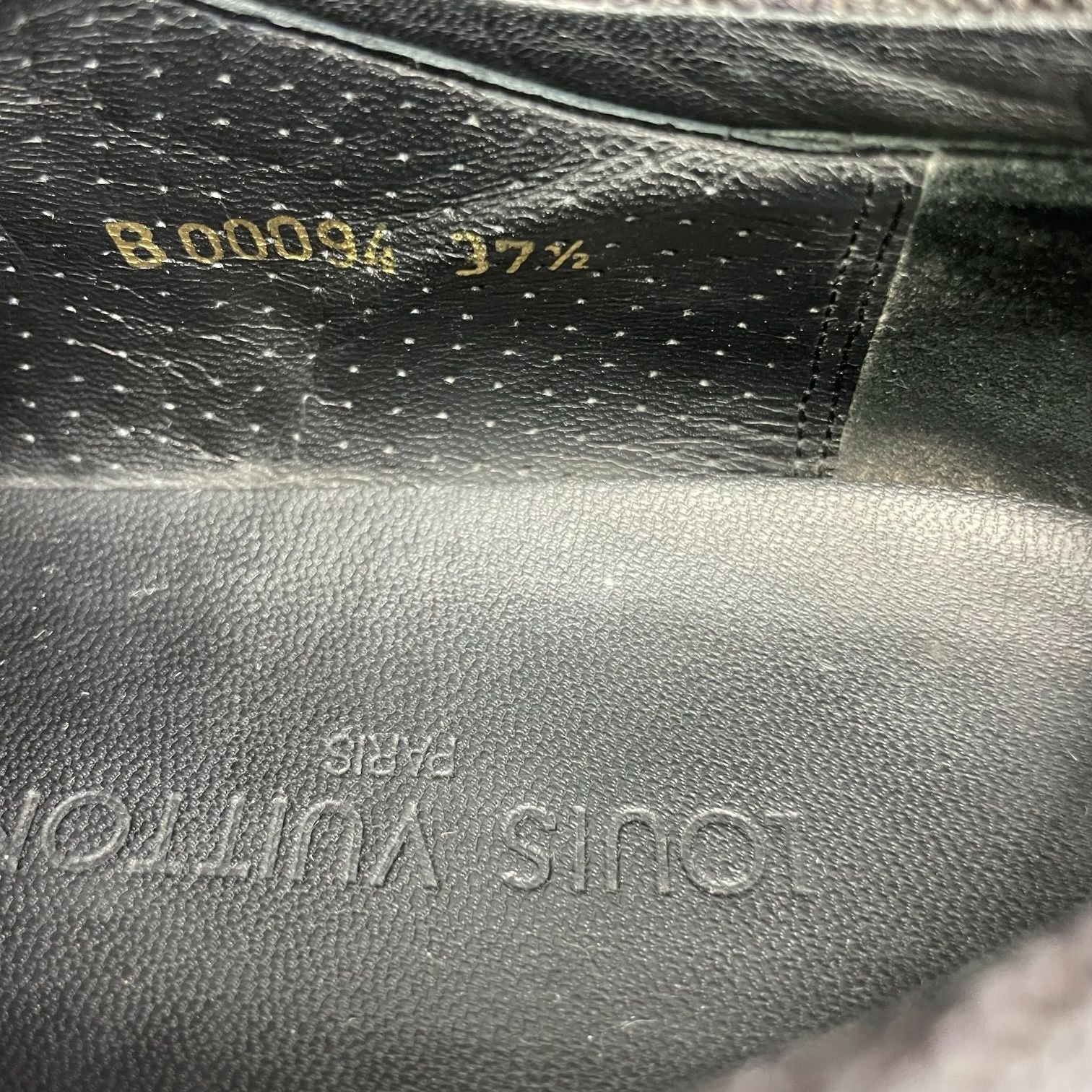 Louis Vuitton Sneakers Leather with Logo Suede Black — view 8