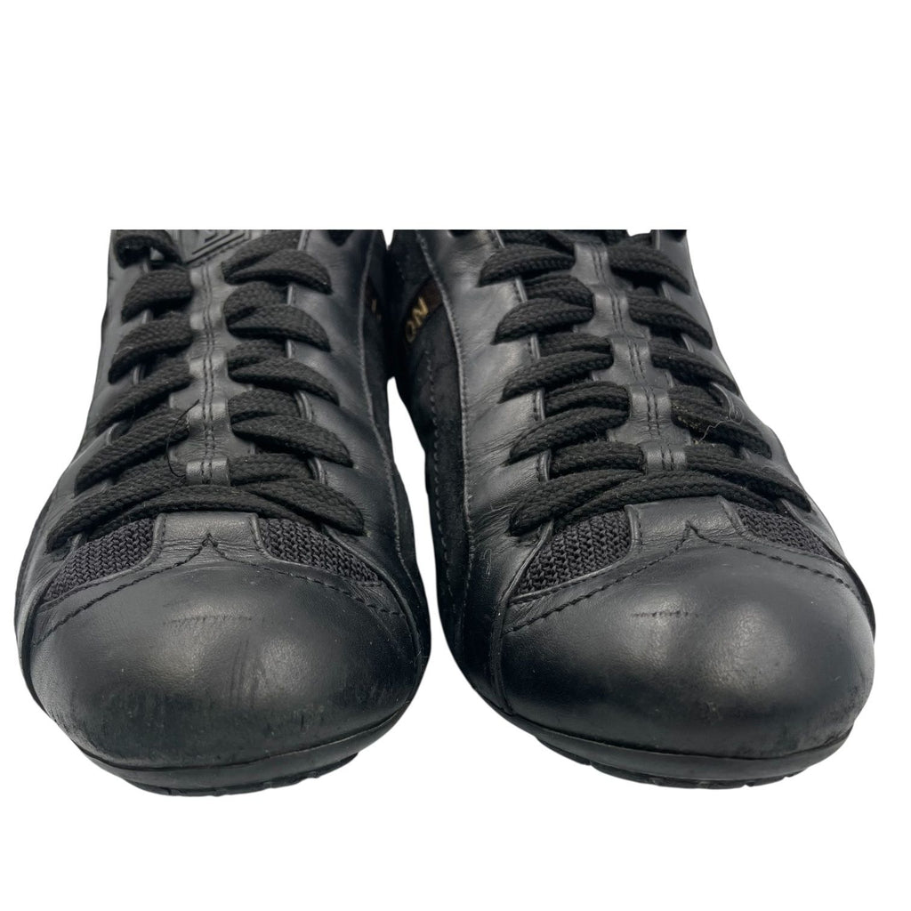 Louis Vuitton Sneakers Leather with Logo Suede Black — view 5