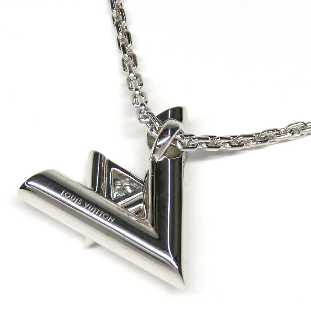 Louis Vuitton Pendant LV Volt One GM Diamond White Gold Polished — view 5
