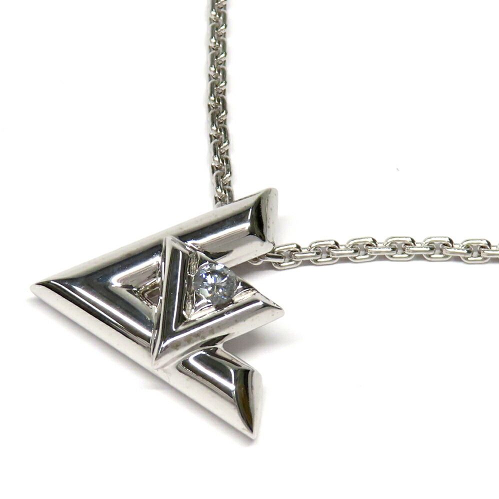 Louis Vuitton Pendant LV Volt One GM Diamond White Gold Polished — view 3