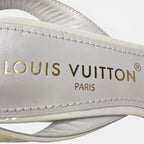 Louis Vuitton LV Initial Shake Line Ankle Strap Sandals 37 White Patent — view 9