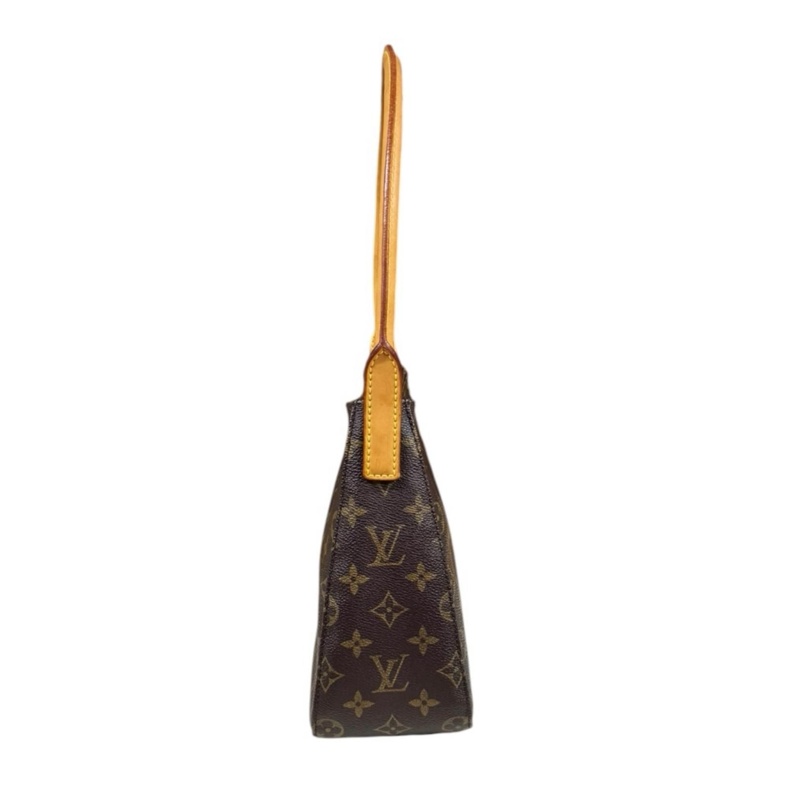 Louis Vuitton Looping Monogram Shoulder Bag Canvas Brown — view 4