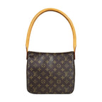 Louis Vuitton Looping Monogram Shoulder Bag Canvas Brown