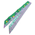 Hermes Twilly Parures Des Maharajas Silk 100% Green