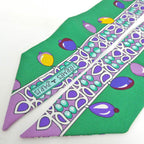 Hermes Twilly Parures Des Maharajas Silk 100% Green — view 5