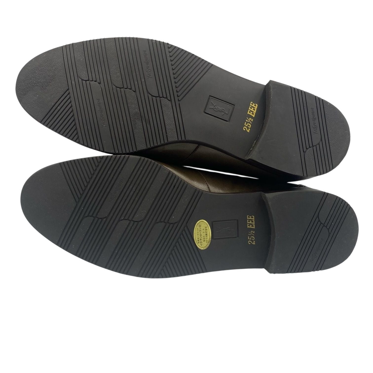 Saint Laurent Business Shoes Leather Green — view 8