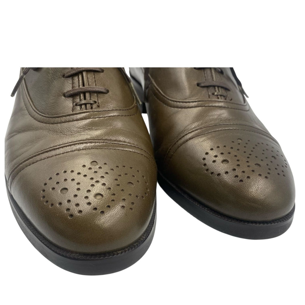 Saint Laurent Business Shoes Leather Green — view 5