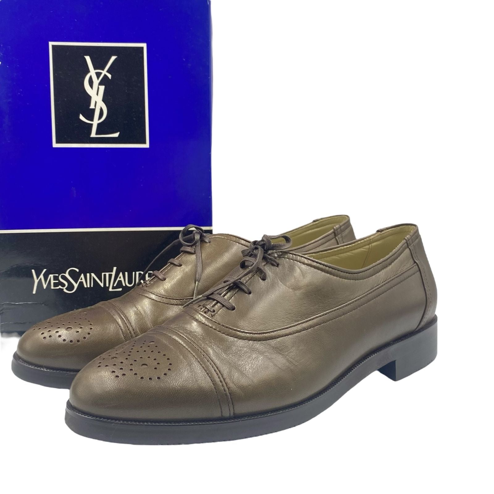 Saint Laurent Business Shoes Leather Green