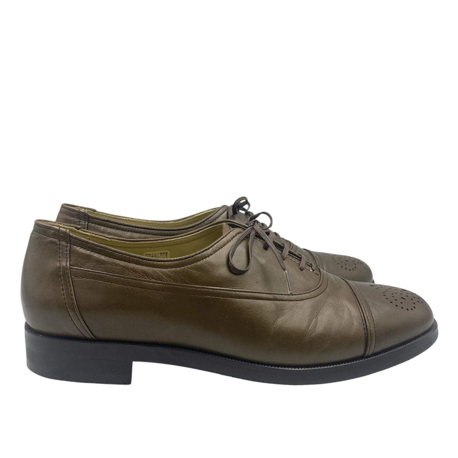 Saint Laurent Business Shoes Leather Green — view 4