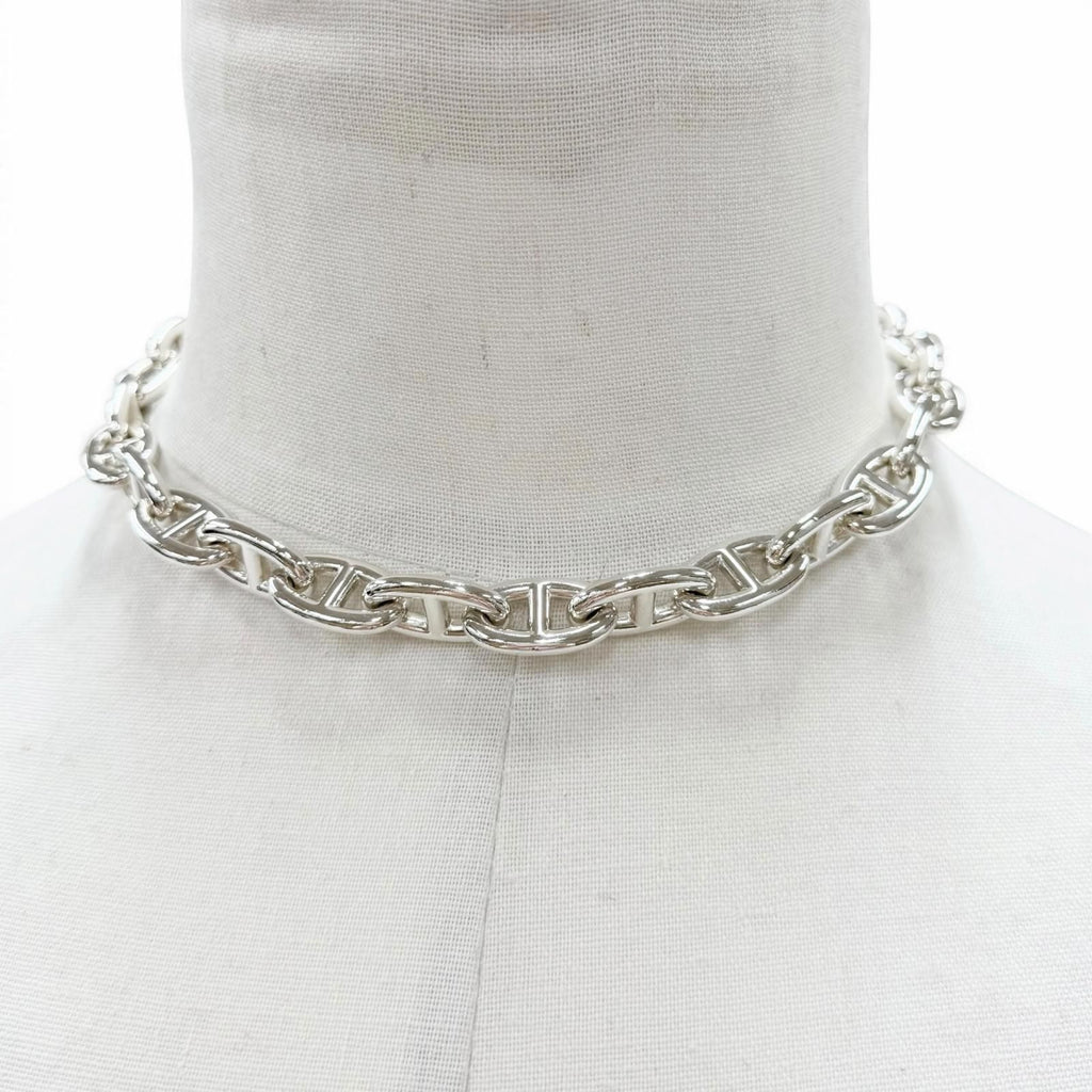 Hermes Chaine D'ancre GM 29 Links Necklace Silver — view 2
