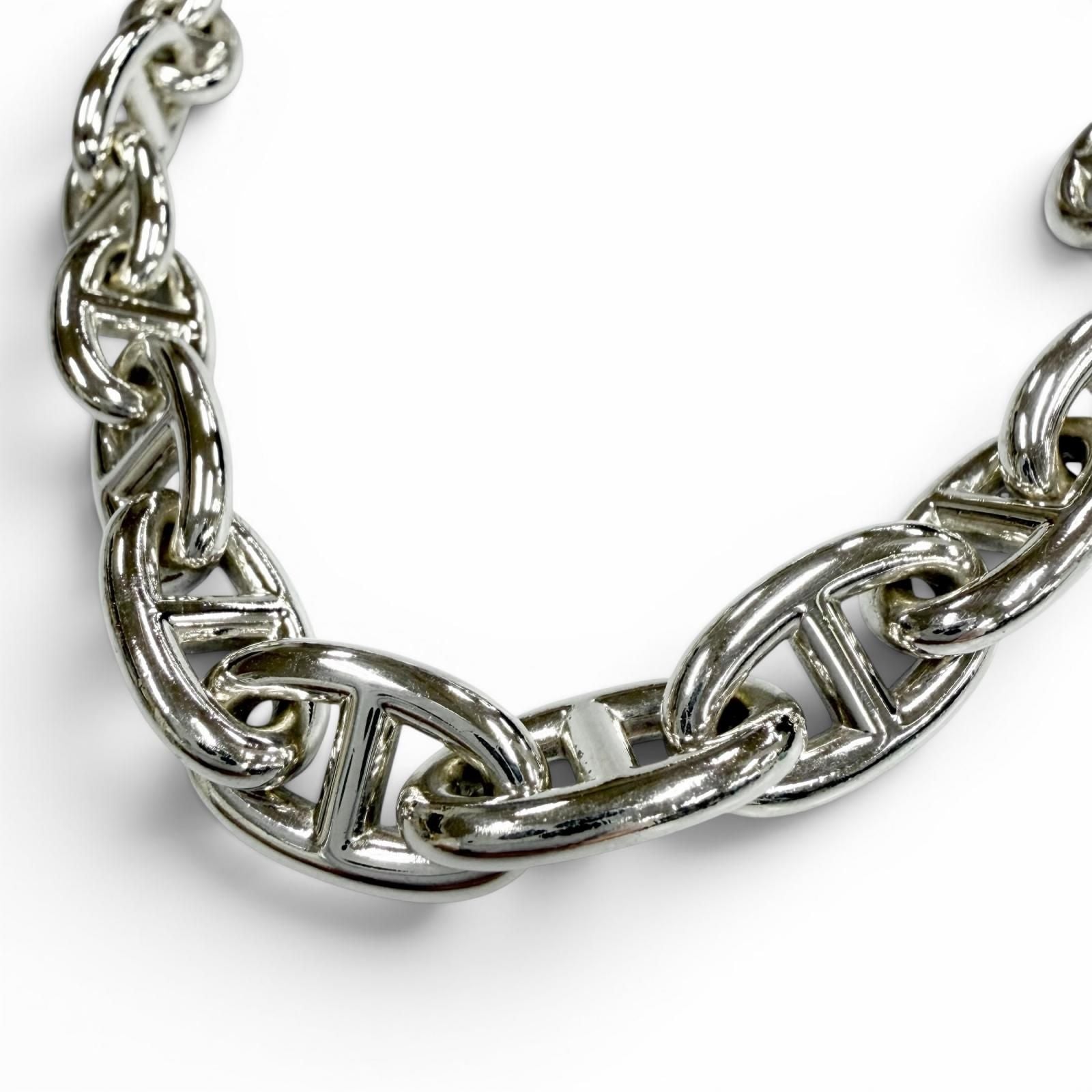 Hermes Chaine D'ancre GM 29 Links Necklace Silver