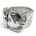 Hermes Vintage Diane 925 Ring Silver