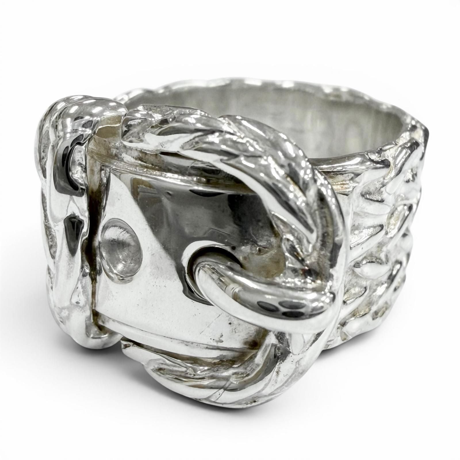 Hermes Vintage Diane 925 Ring Silver