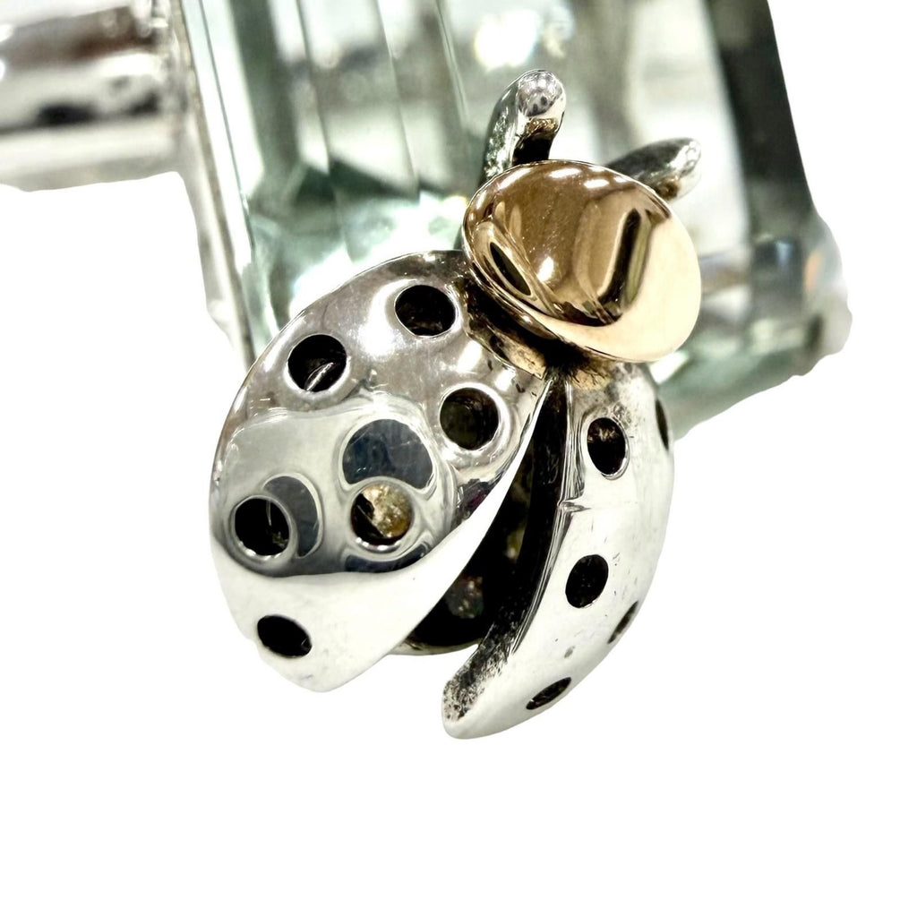 Tiffany & Co Return to Love Bugs Green Quo Ladybug Ring Silver Clear JP — view 6