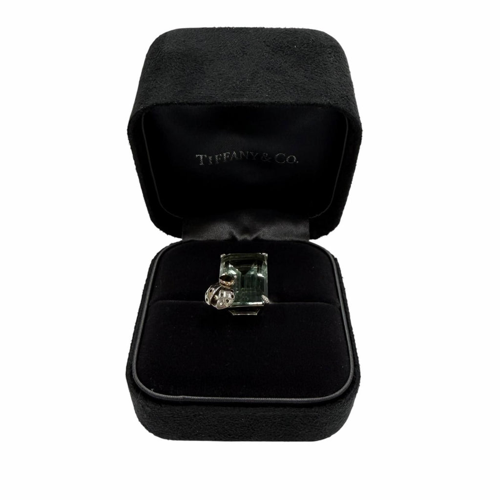 Tiffany & Co Return to Love Bugs Green Quo Ladybug Ring Silver Clear JP — view 2