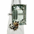 Tiffany & Co Return to Love Bugs Green Quo Ladybug Ring Silver Clear JP