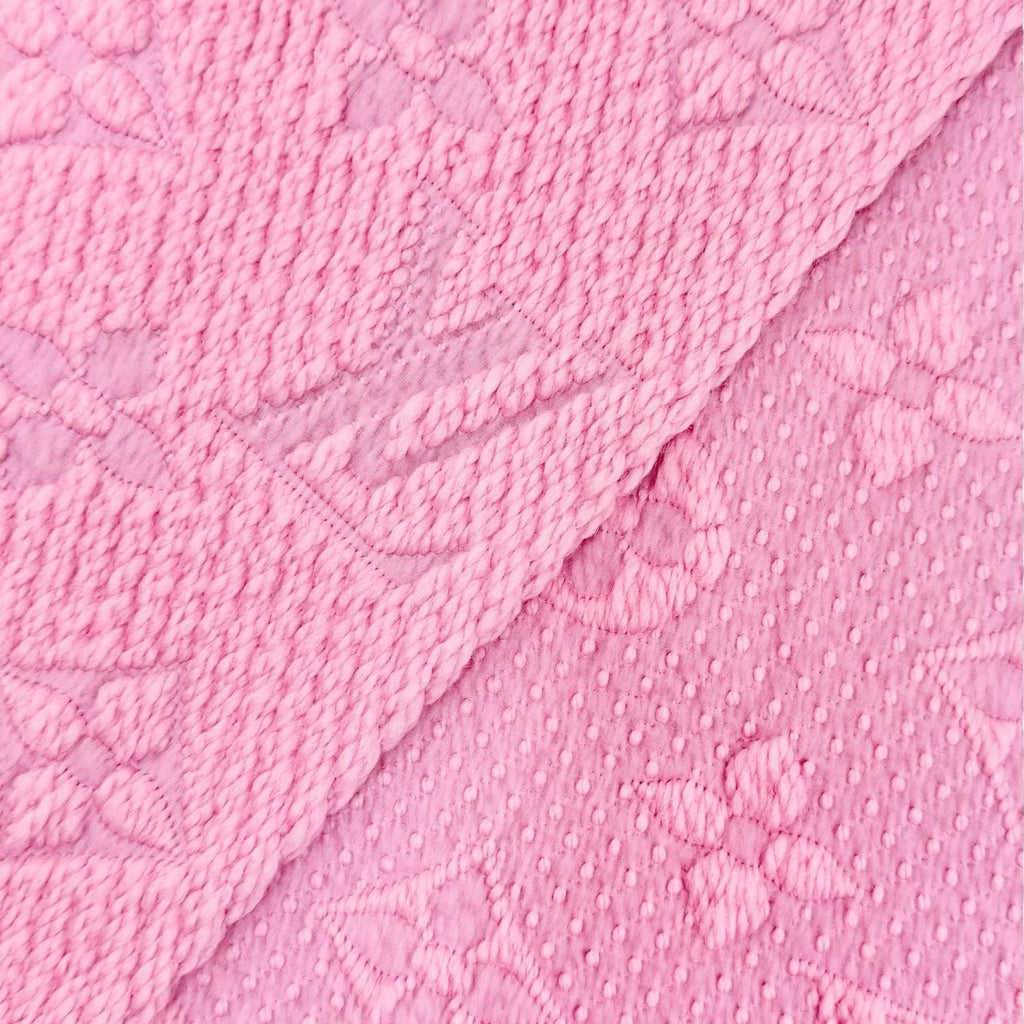 Louis Vuitton Echarpe Logo Mania Wool Silk Monogram Fringe Scarf Pink — view 5
