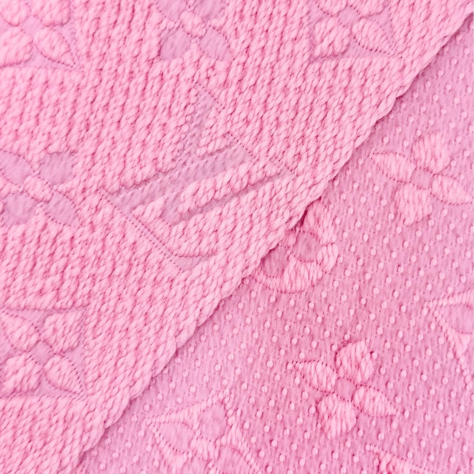 Louis Vuitton Echarpe Logo Mania Wool Silk Monogram Fringe Scarf Pink — view 5