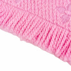 Louis Vuitton Echarpe Logo Mania Wool Silk Monogram Fringe Scarf Pink — view 6