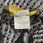 Louis Vuitton Echarpe Logo Mania Shine Wool Silk Blend Scarf with Fringe Black — view 7