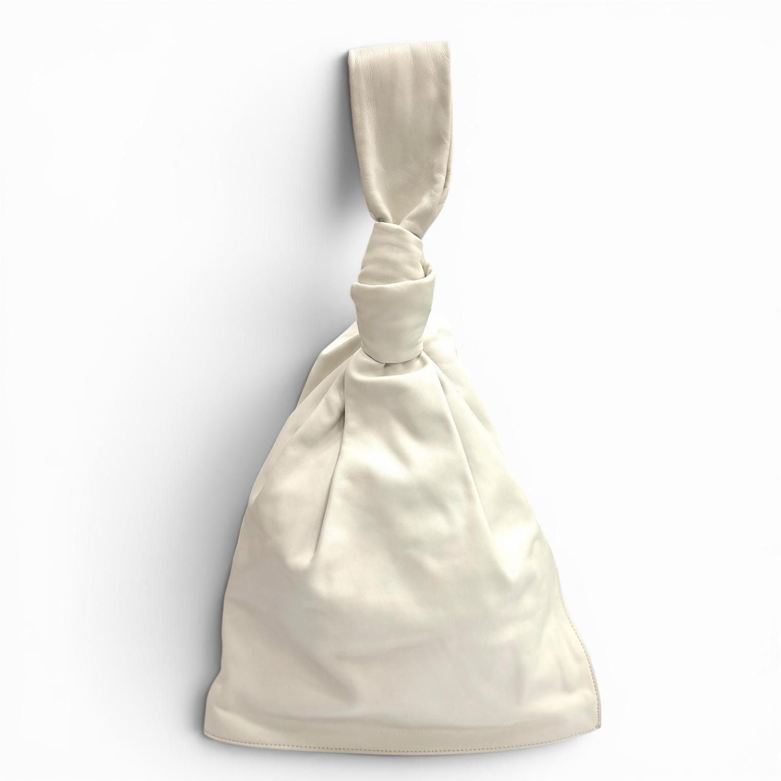 Bottega Veneta Mini the Twist Leather Handbag White