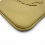 Celine Cuill Triomphe Drawstring Leather Mobile Pouch Shoulder Bag Beige — view 8