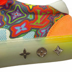 Louis Vuitton LV Ori Line Canvas Suede Monogram Low Cut Sneakers Multicolor 8 — view 7