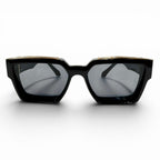Louis Vuitton 1.1 Millionaire Monogram Frame Sunglasses Black Gold Demo Lens — view 5