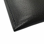 Hermes Illiade Chevre Clou de Selle Leather Card Case Business Holder Black — view 4
