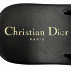 Dior Sea Leather Thong Sandals Black — view 9