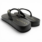 Dior Sea Leather Thong Sandals Black — view 5