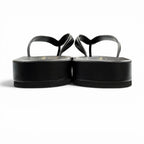 Dior Sea Leather Thong Sandals Black — view 4