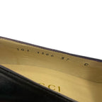 Gucci Loafers Leather Slip on Flat Black 37c — view 8