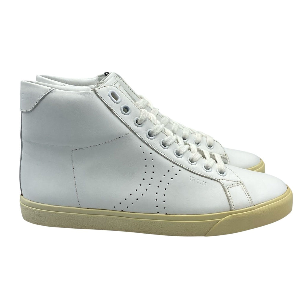 Celine High Cut Sneakers Leather with Logo White — view 3