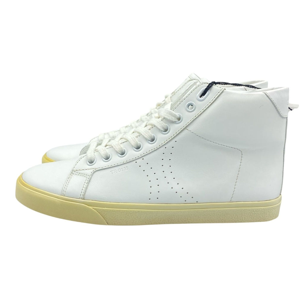 Celine High Cut Sneakers Leather with Logo White — view 2