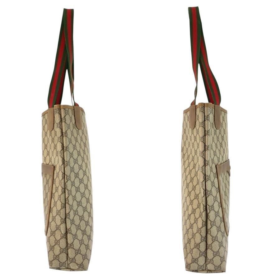 Gucci Vintage Sherry Line Beige GG Supreme Canvas Tote Shoulder — view 6