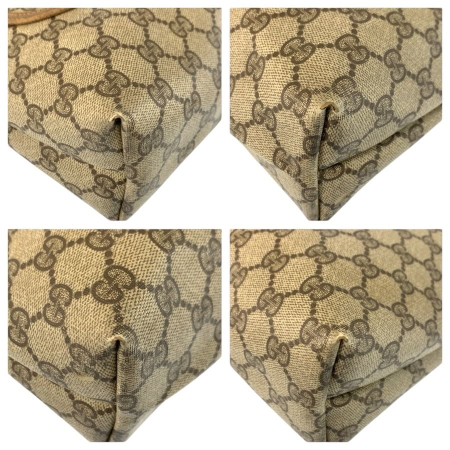Gucci Vintage Sherry Line Beige GG Supreme Canvas Tote Shoulder — view 4