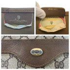 Gucci Vintage Sherry Line Beige GG Supreme Canvas Tote Shoulder — view 3