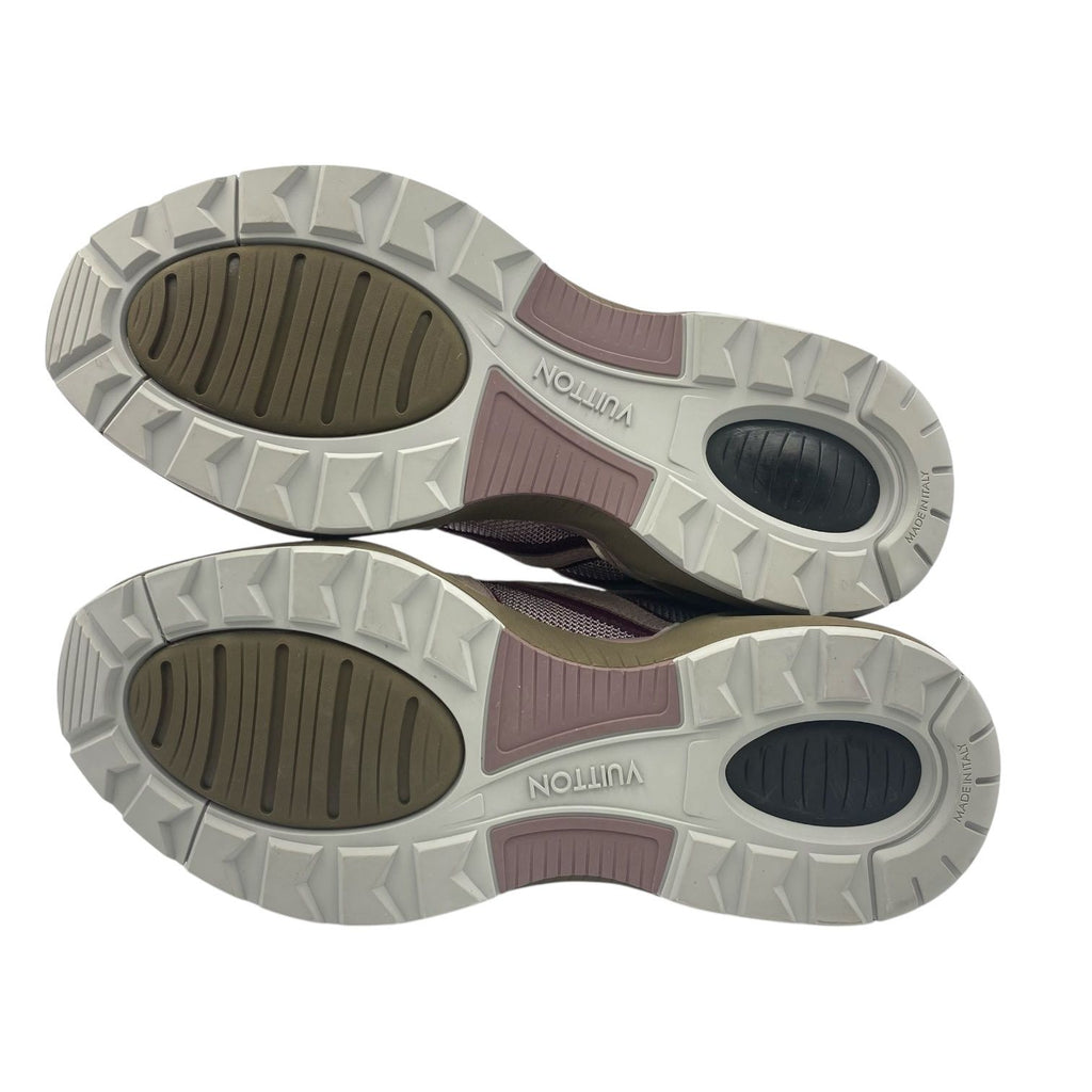 Louis Vuitton LV Trail Line Sneakers Mesh Suede Purple — view 9