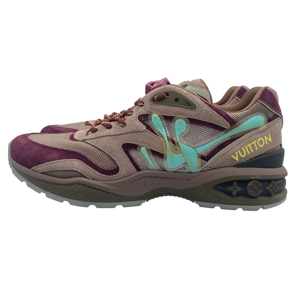 Louis Vuitton LV Trail Line Sneakers Mesh Suede Purple — view 2