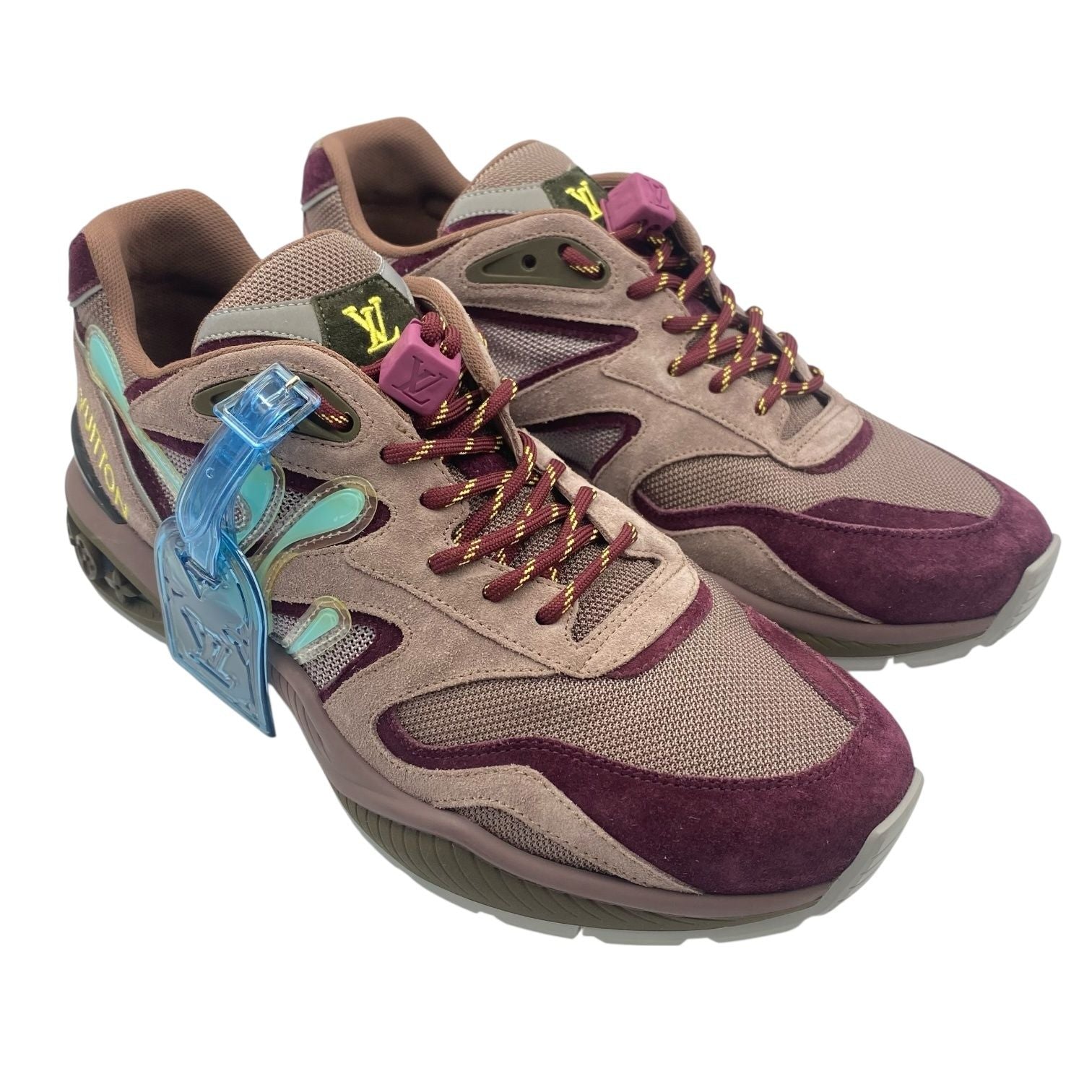 Louis Vuitton LV Trail Line Sneakers Mesh Suede Purple