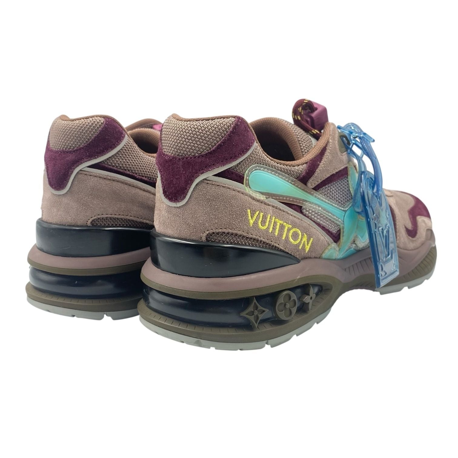 Louis Vuitton LV Trail Line Sneakers Mesh Suede Purple — view 6