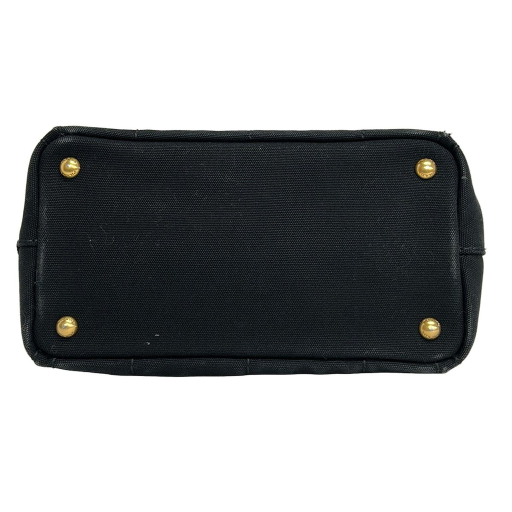 Prada Tote Canapa Black Ivory — view 5