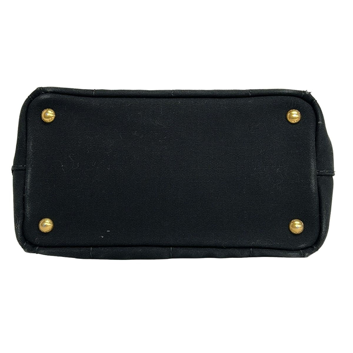 Prada Tote Canapa Black Ivory — view 5